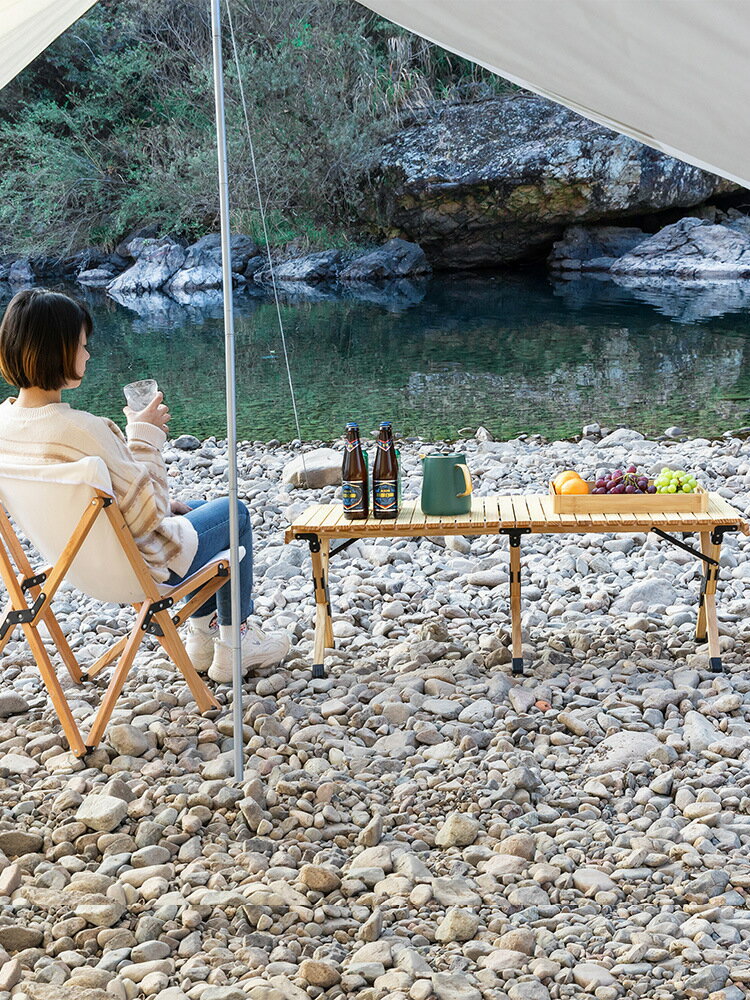 戶外桌子蛋卷桌折疊桌椅野餐露營裝備用品便攜野營野炊野外