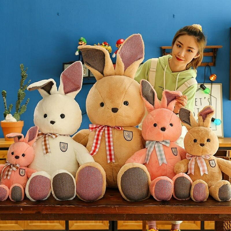 邦尼兔公仔毛絨玩具布娃娃可愛兔子床上抱枕女孩玩偶生日禮物閨蜜 玩偶/生日/情人/聖誕禮物/毛絨娃娃/抱枕娃娃