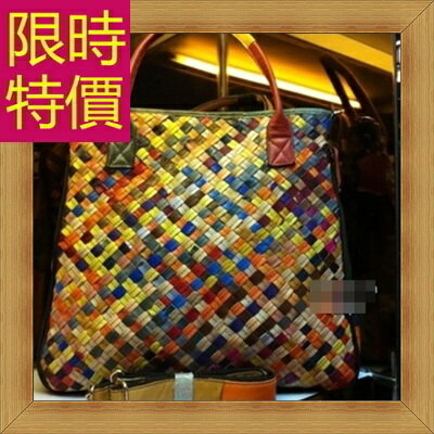 真皮編織包 女包包-時尚手工編織小羊皮女包包2色55t19【獨家進口】【米蘭精品】