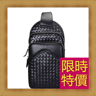 真皮編織包 男包包-時尚手工編織小羊皮男包包55t51【獨家進口】【米蘭精品】
