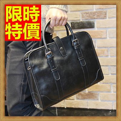 現貨+預購 手提包 公事包-橫款商務時尚皮革肩背斜背男包包2色64y23【獨家進口】【米蘭精品】 1