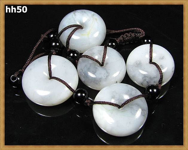和闐白玉 籽料名家精雕平安扣圓滿玉扣手珠(非A貨退錢)-開運避邪投資增值【附鑑定書】【奇珍館】hh50