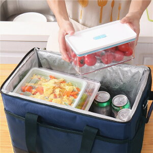 加厚大號保溫箱冷藏袋飯盒包保冷冰包送餐戶外野餐防水折疊外賣箱