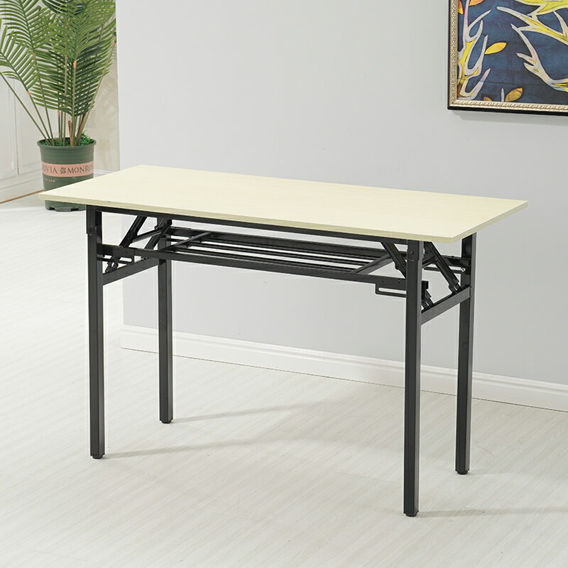 簡易折疊桌長方形培訓桌擺攤桌戶外學習書桌會議長條桌餐桌IBM桌