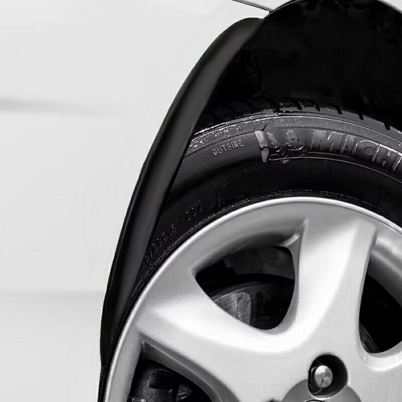 碳纖維輪眉橡膠防撞條 2入 輪眉貼 輪弧貼 汽車防撞條 車用防撞條 車身飾條 卡夢 車身裝飾【CW0045】普特汽車精品