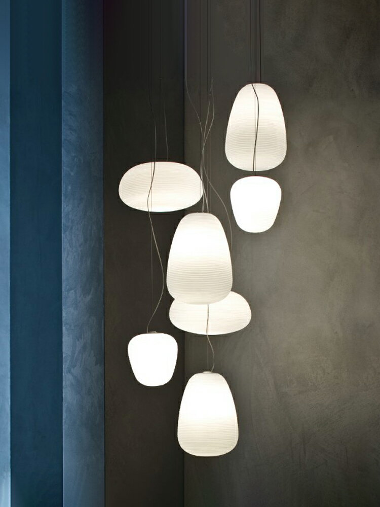 北歐燈具創意簡約臥室日式餐廳過道咖啡廳奶茶店白色玻璃燈罩吊燈