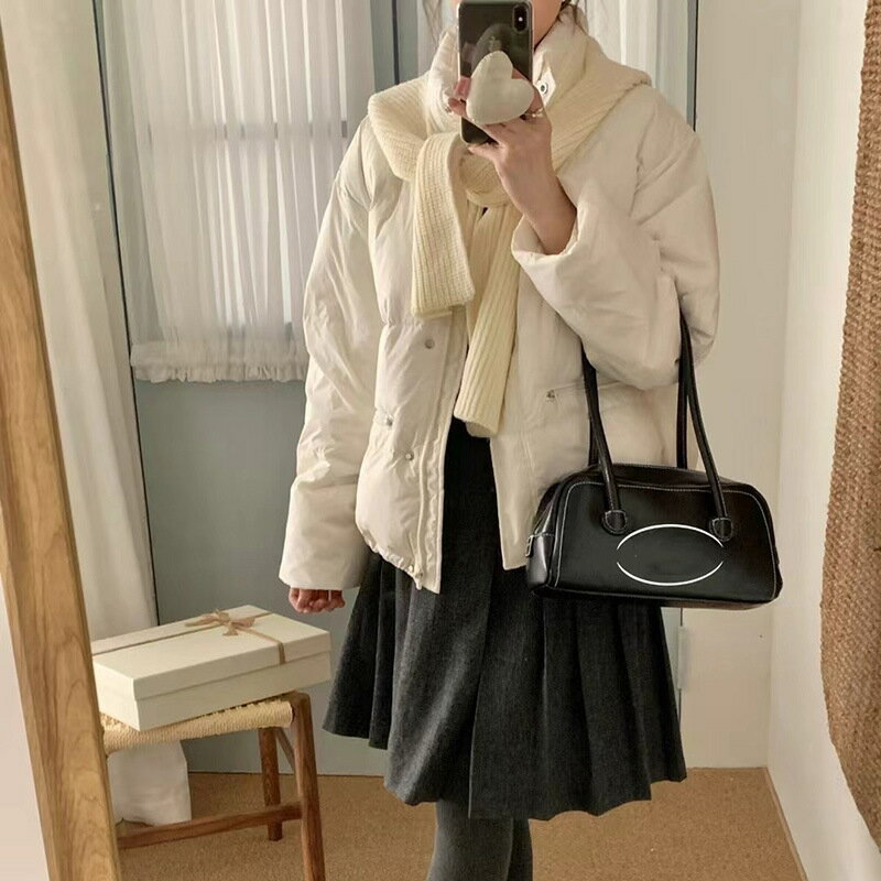 現貨+預購 真羽絨90%鴨絨羽絨外套-甜美立領可脫卸圍巾帽加厚麵包服女夾克7色74jx44【獨家進口】【米蘭精品】 4