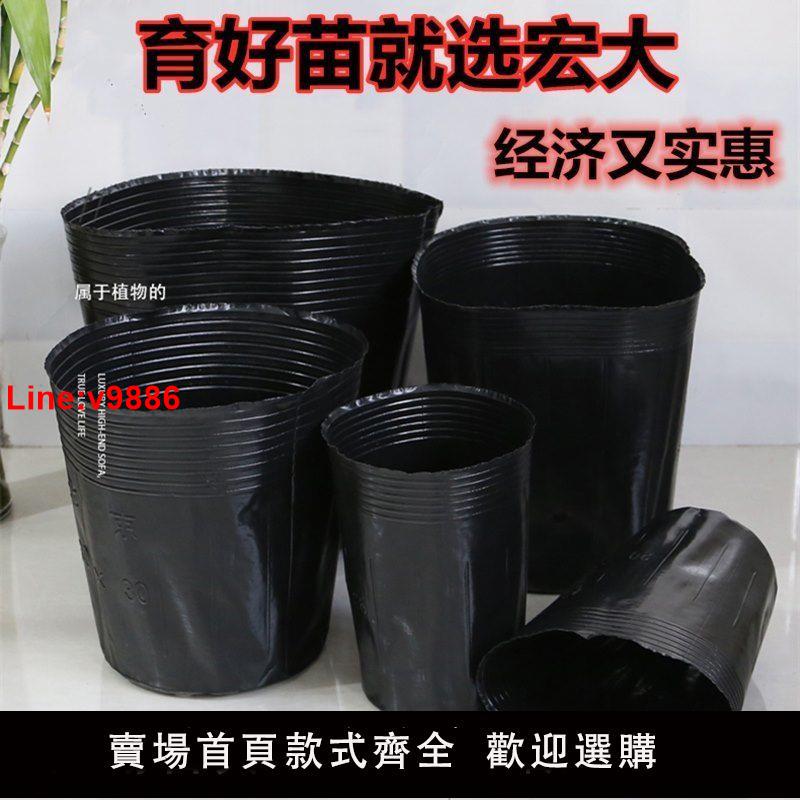 【臺灣公司 超低價】源頭廠家營養袋育苗袋一次性小號黑塑膠育苗盆營養缽營養杯育苗杯