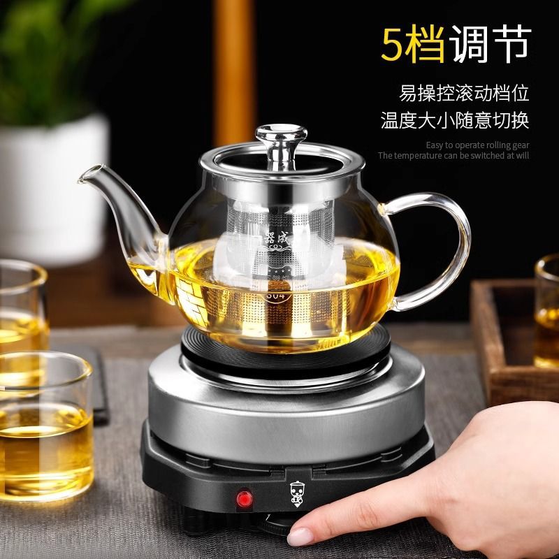 電熱爐煮茶爐耐高溫玻璃燒水壺泡茶專用電陶爐泡茶壺自動煮茶器