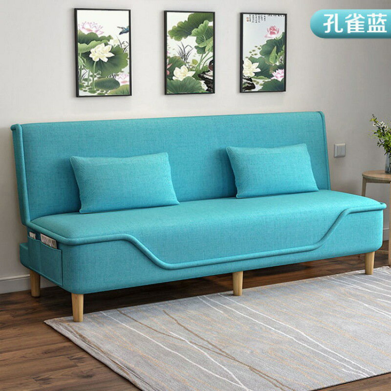 沙發床兩用多功能折疊可拆洗布藝沙發出租房小戶型客廳沙發懶人床