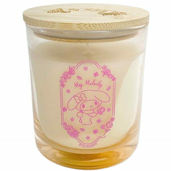 【震撼精品百貨】My Melody 美樂蒂~日本SANRIO三麗鷗 美樂蒂香氛蠟燭附木蓋 (玫瑰香)*87973