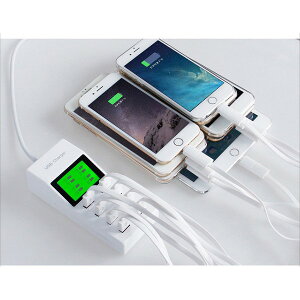 智慧液晶顯示 8孔USB充電器 多孔插座.多孔充電器.apple.三星.LG.HTC.小米.通用.最高3.1A