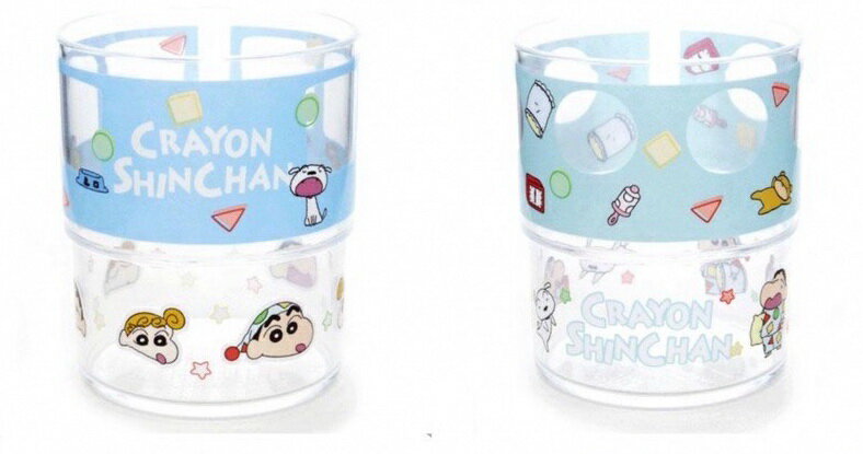 【震撼精品百貨】蠟筆小新 Crayon Shin-chan~蠟筆小新 小新2入塑膠杯 水杯200ML 日本製-睡衣*97669