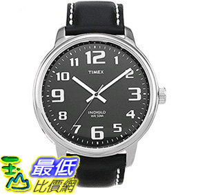 [106美國直購] 手錶 Timex Mens T28071 Easy Reader Black Leather Strap Watch _T01