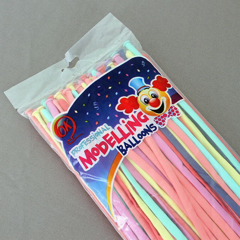 馬卡龍長條氣球 260加厚長條編織魔術乳膠氣球兒童玩具造型氣球 3