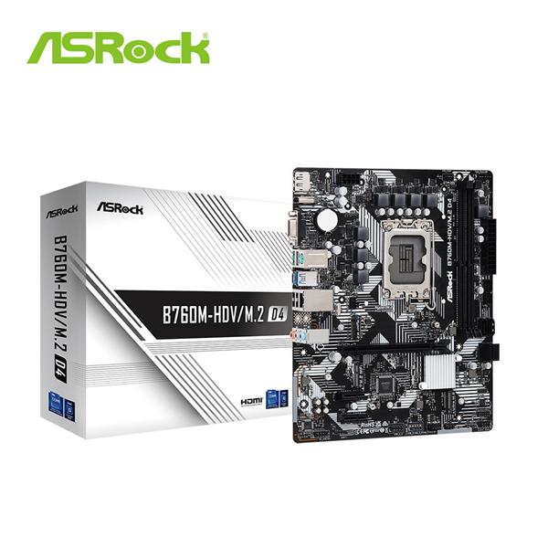 ASRock 華擎 B760M-HDV/M.2 D4 MATX INTEL 主機板