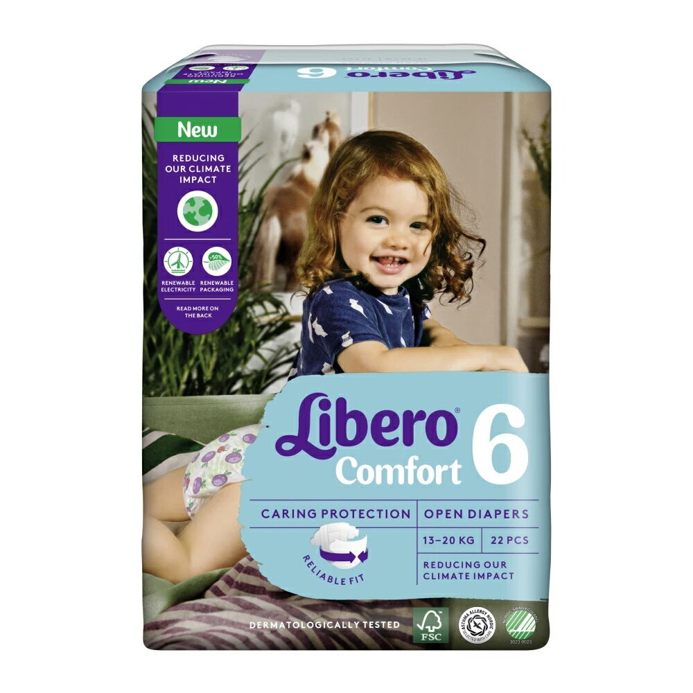 麗貝樂 Libero 嬰兒紙尿褲 6號XL (22片x8包/箱)【甜蜜家族】
