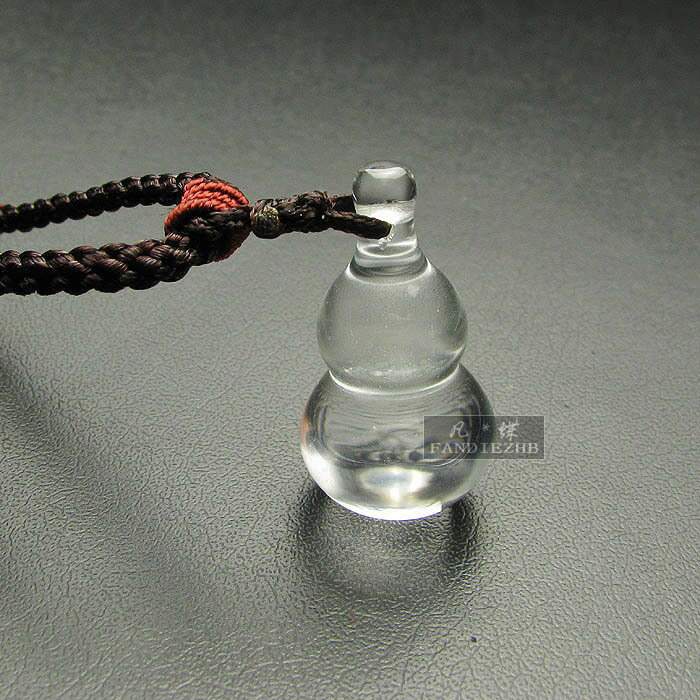 水晶葫蘆吊墜天然白水晶妙音鳥葫蘆項鏈男女福祿財葫吉祥禮物飾品