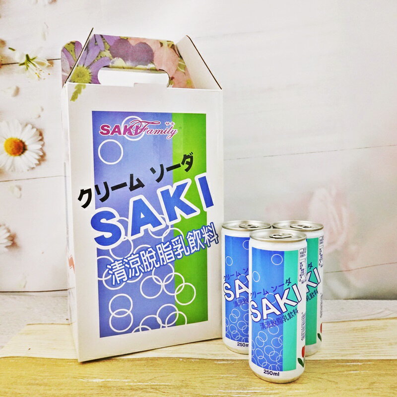 【SAKI】清涼脫脂乳飲料禮盒 (乳酸飲料 奶昔飲料) 250mlx15罐 【8801105216219】(韓國飲品)