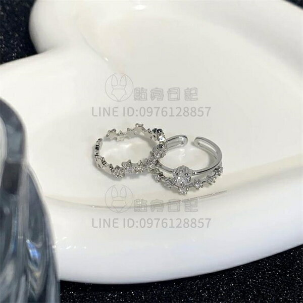 戒指不規則星星飾品戒指女小眾設計高級感開口食指配飾中古手工【倪醬小鋪】