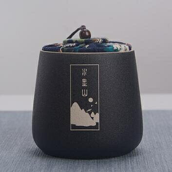 茶葉罐 簡約陶瓷茶葉罐密封中小號存茶罐儲物罐茶葉包裝禮品空盒