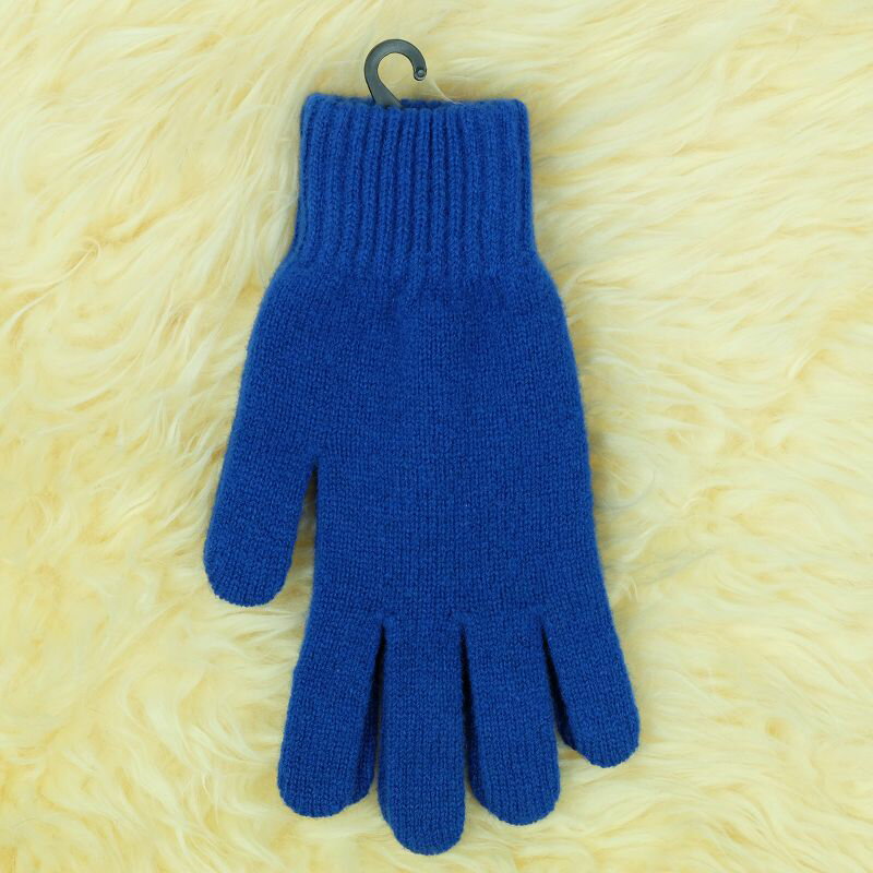 紐西蘭100%美麗諾羊毛手套*寶藍色