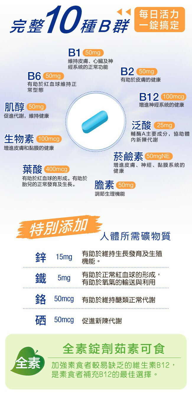 Lovita愛維他 男性長效緩釋型B群素食30錠(B群+鋅 維他命 B群+硒 牛磺酸 茄紅素 人參 維生素 高單位)﹝小資屋﹞ 4