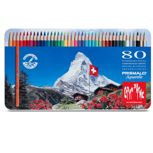 瑞士Caran dAche卡達prismalo 80色高級水性彩色鉛筆* 999.380