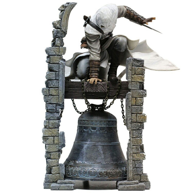 育碧游戲刺客信條起源 阿爾泰 鐘塔拜克阿雅 Altair 手辦雕像擺件