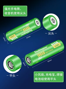 倍量18650鋰電池可充電器大容量3.7V強光手電筒小風扇頭燈4.2專用