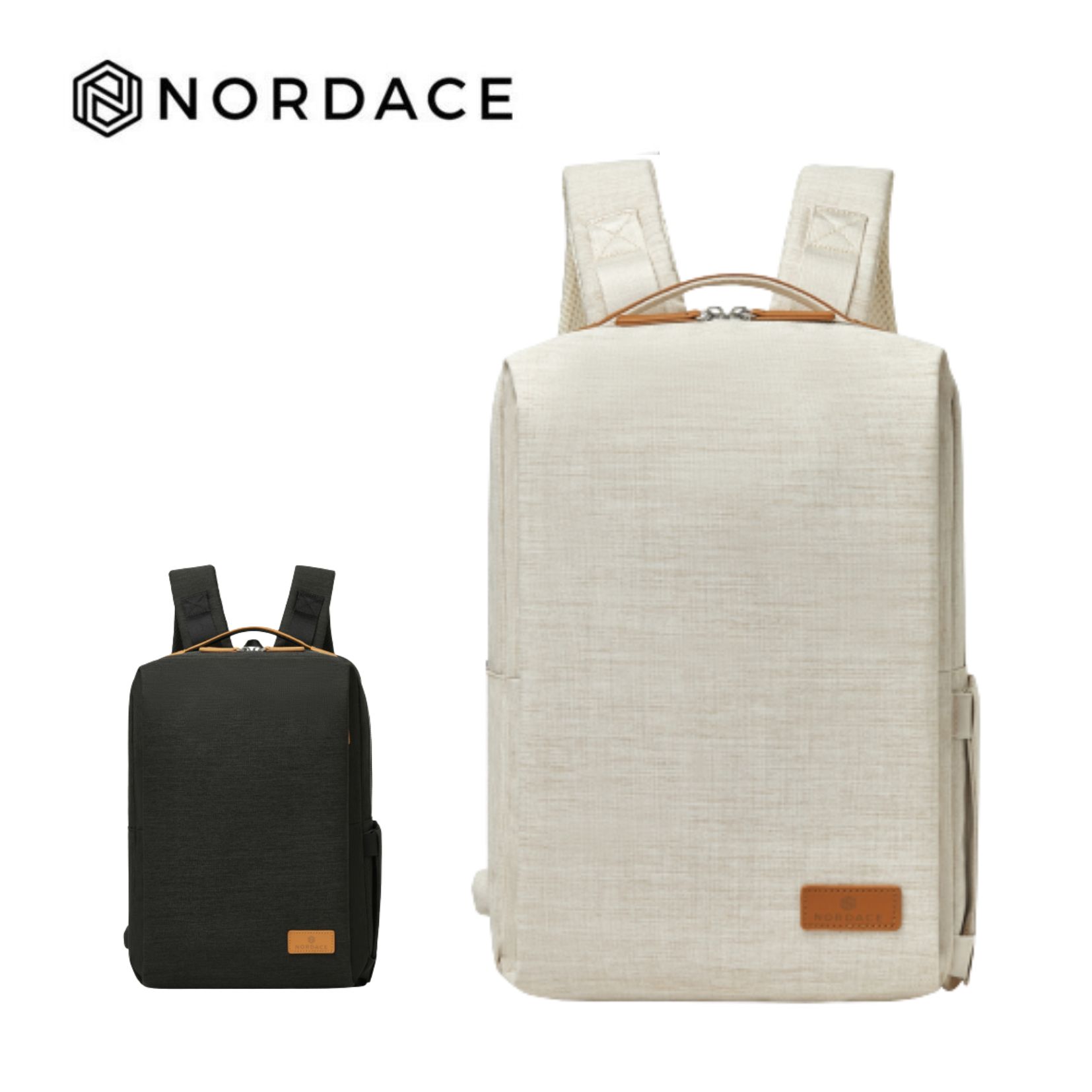Nordace Siena Pro 13 智能背包 後背包 雙肩包男女百搭通勤背包 側背包 男包 女包 防潑水-兩色可選-米色