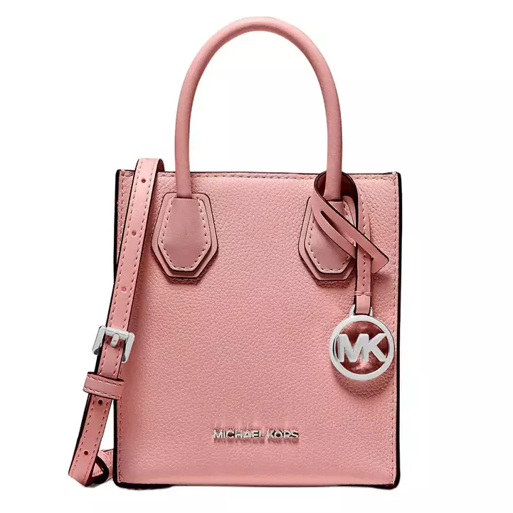 MICHAEL KORS 鵝卵石紋小款風琴包 琴譜包 手提斜背兩用包 真皮皮革 手提包 M97445 玫瑰粉MK(現貨)▶指定Outlet商品5折起☆現貨【送禮首選★APP下單點數4倍送】