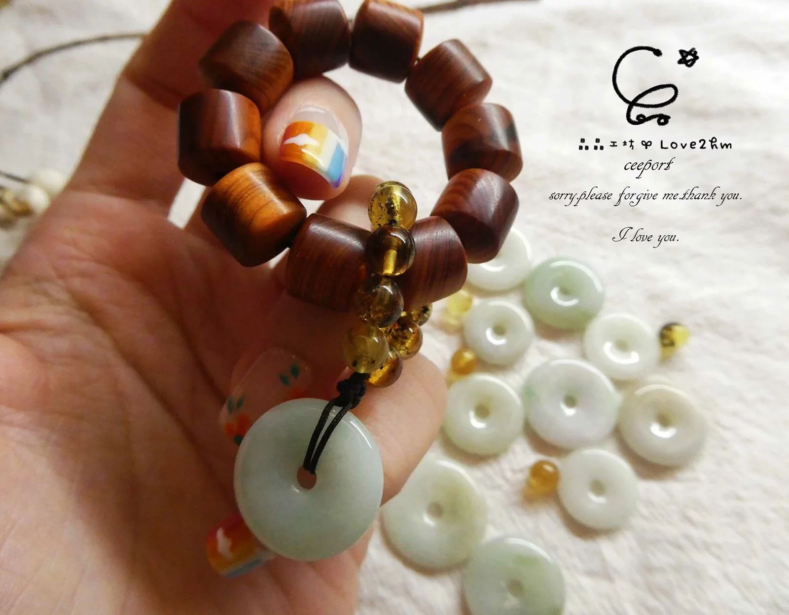 平安崖柏指捻吊墜 崖柏 翡翠 木質吊墜 晶晶工坊-love2hm 2