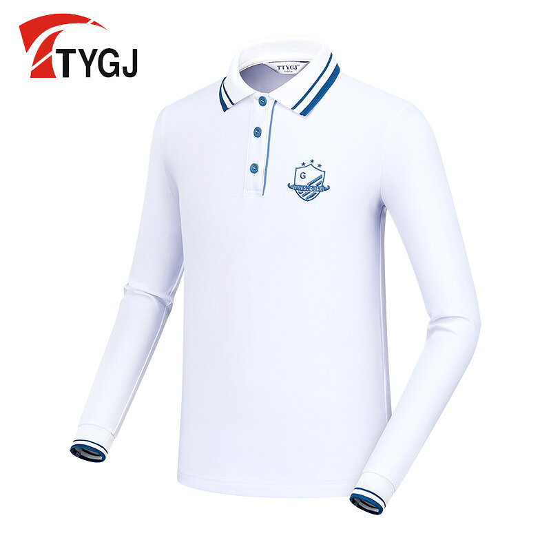TTYGJ新款高爾夫長袖 運動T恤 小學生秋季班服團體演出服