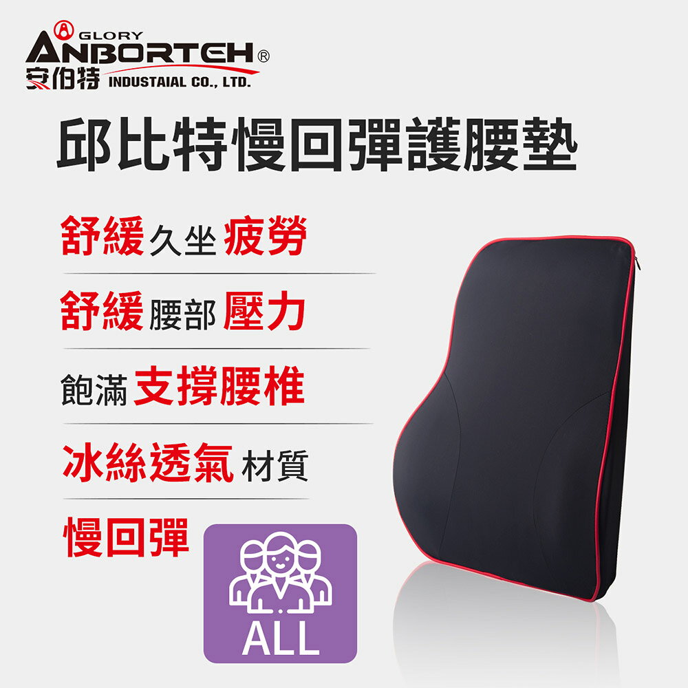 【安伯特】邱比特慢回彈護腰墊 (車用護腰墊 車用靠墊 車用腰枕 車用靠腰墊 汽車靠墊 車用腰枕 護腰枕 慢回彈記憶棉)