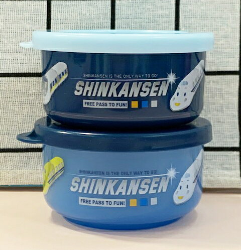 【震撼精品百貨】Shin Kan Sen 新幹線 三麗鷗新幹線可微波便當盒(2入)-格子#93953 震撼日式精品百貨