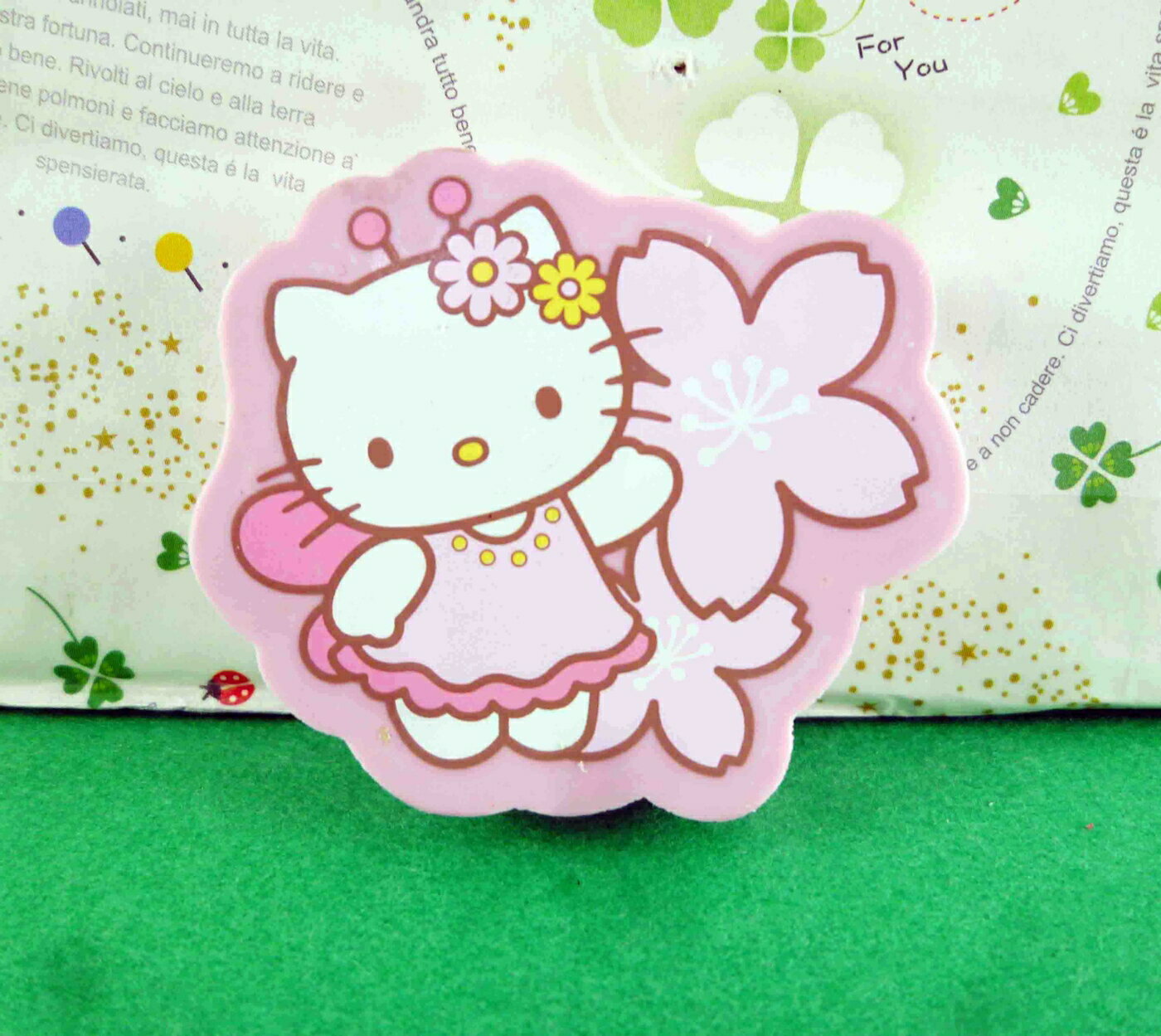 【震撼精品百貨】Hello Kitty 凱蒂貓 造型橡皮擦-粉櫻花 震撼日式精品百貨