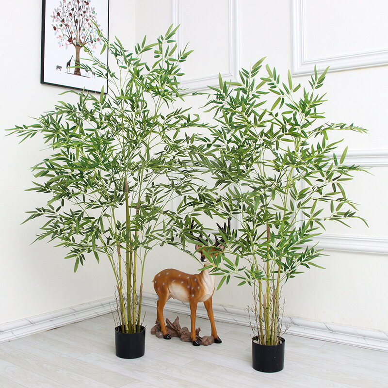 仿真植物盆栽假樹大型塑膠竹子假綠植客廳旅人蕉落地假花室內綠植