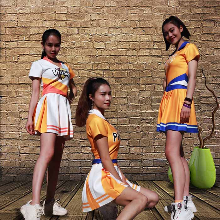夏季新款啦啦隊演出服女學生團體表演啦啦操服裝嘻哈爵士領舞服裝
