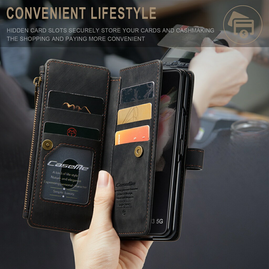 【黑色現貨】三星手機殼 caseme 三星系列 z fold3 三星手機殼 吊繩式 黑色現貨　高檔質感非常好