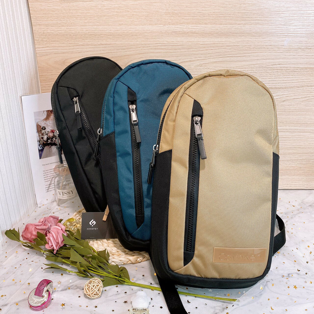 美國代購  台灣現貨 CK 胸包【送禮精選★APP下單點數4倍送】