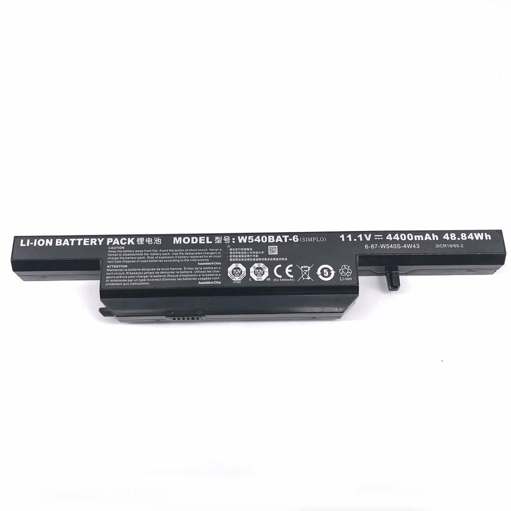 Batteria W540BAT-6 compatibile con Hasee K680E-G6D2 K680E-G6D3 [4400mAh Batteria W540BAT-6 compatibile con Hasee K680E-G6D2 K680E-G6D3 [4400mAh