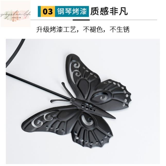 時鐘掛鐘 蝴蝶造型鍾時尚簡約鐘錶歐式客廳掛鐘創意家居裝飾靜音時鐘藝術個性石英壁鐘送牆貼三年質保時鐘 5
