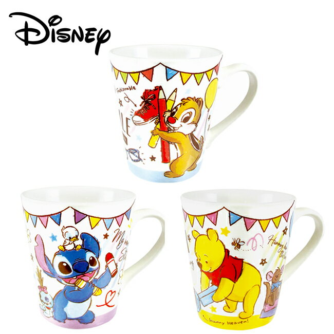 【日本正版】迪士尼 陶瓷 馬克杯 225ml 咖啡杯 奇奇蒂蒂 史迪奇 小熊維尼 Disney