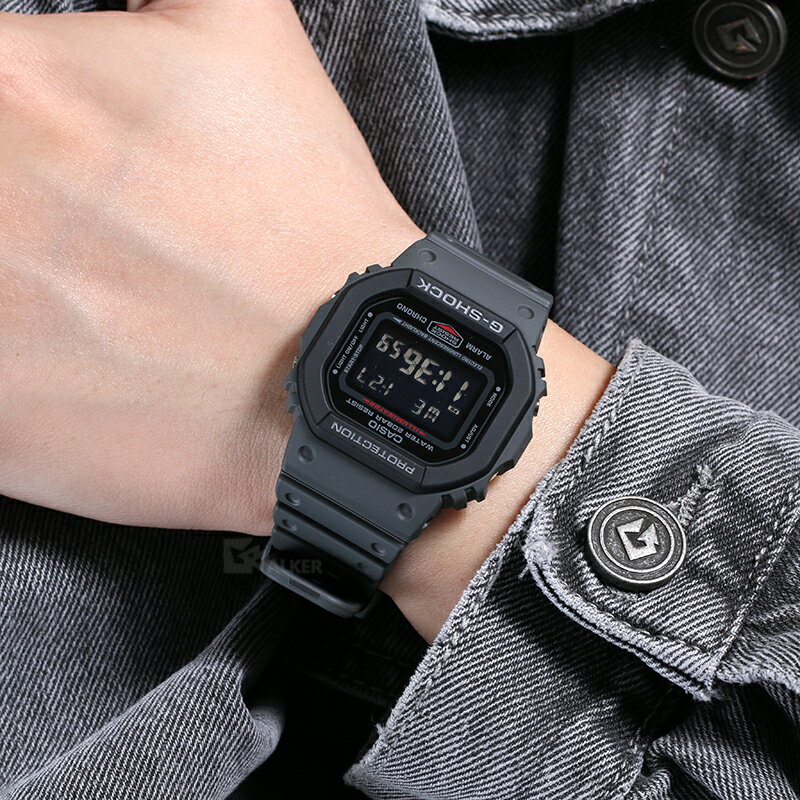 CASIO卡西歐G-SHOCK 復古表DW-5600BB-1/BBN/MW/E-1/7小方塊手表| 協貿