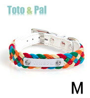Toto&Pal 多彩繩結項圈-M-預購