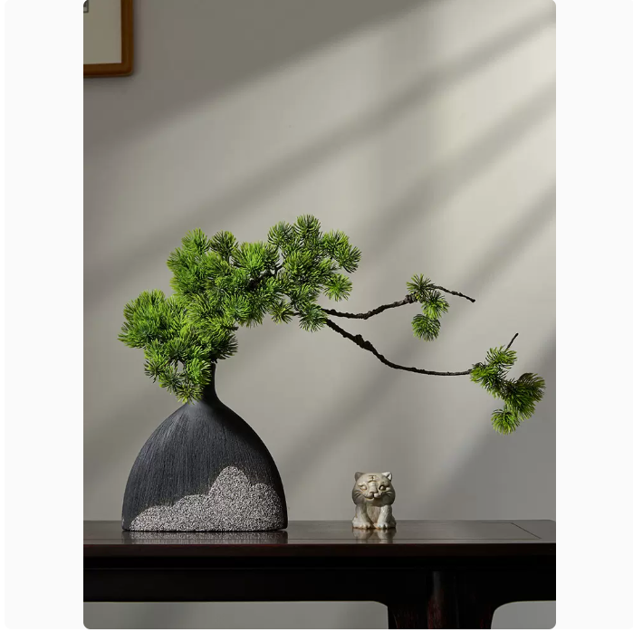 新中式禪意擺件客廳玄關家居飾品創意陶瓷花瓶書房茶室博古架擺設