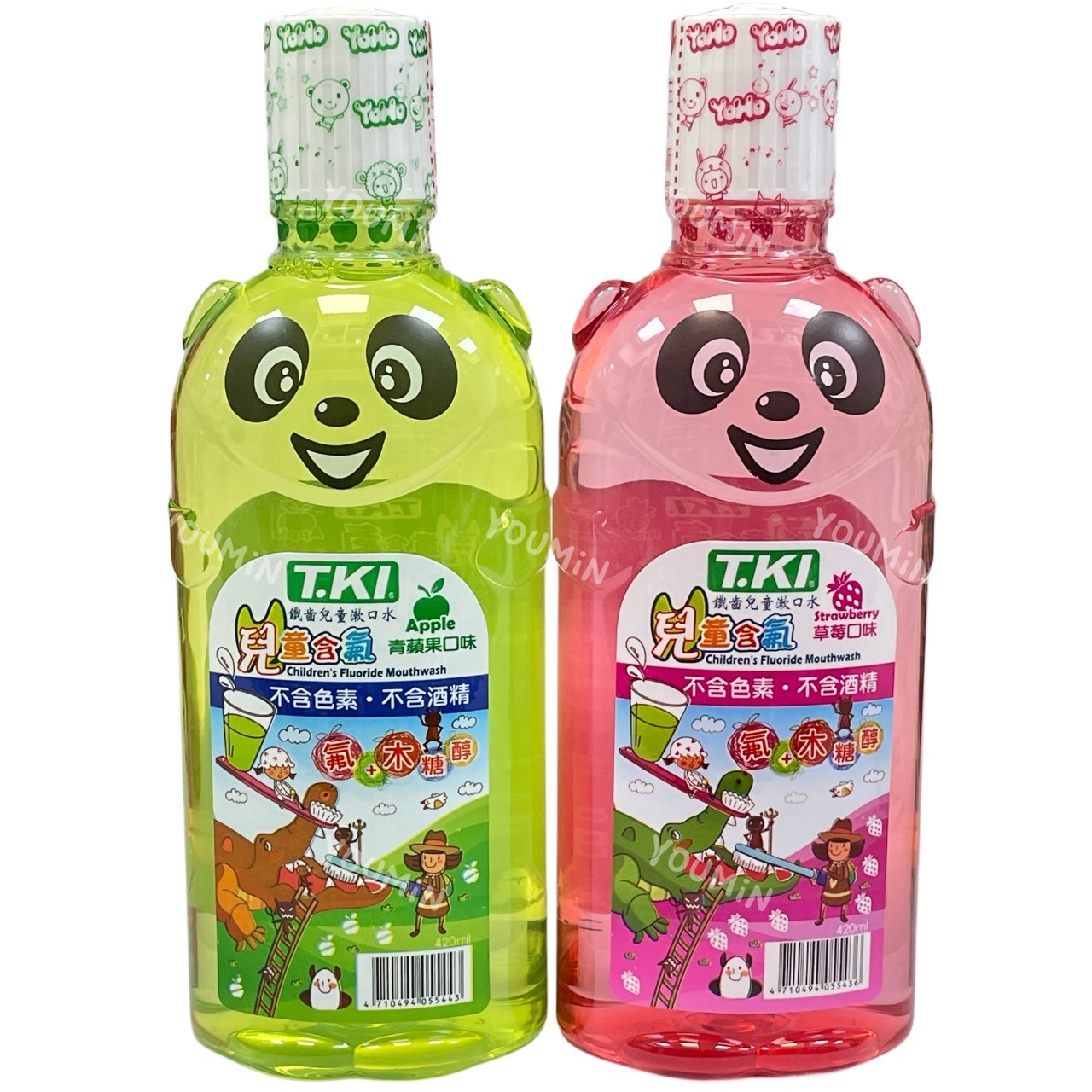 【T.KI】兒童漱口水420mlX1入 草莓 青蘋果