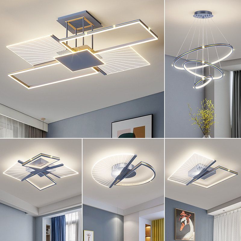 客廳吊燈2022年新款現代簡約輕奢大氣家用主燈具組合全屋套餐