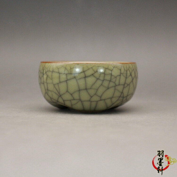 哥窯開片釉小茶杯品茗杯手工製作官窯精品古董古玩陶瓷器仿古收藏